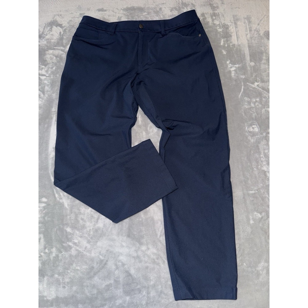 Lululemon Pants Men 36 Performance ABC‎ Travel Golf Casual Pants Blue 36X29